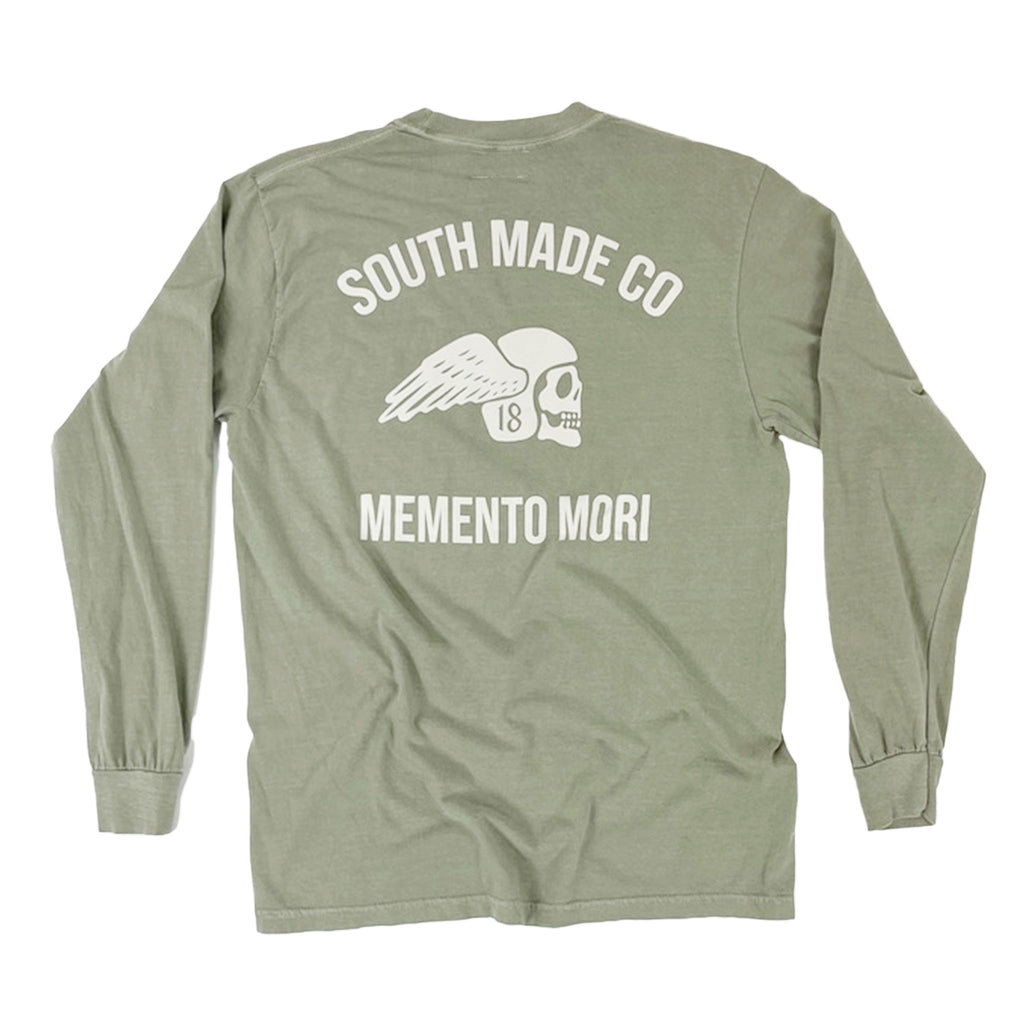 Memento Mori (LS) Tee . Sandstone